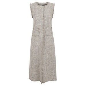 Charlott Textured Wool Waistcoat With Raw-Edge Detailing - NWT